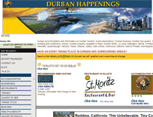 Tablet Screenshot of durbanhappenings.co.za
